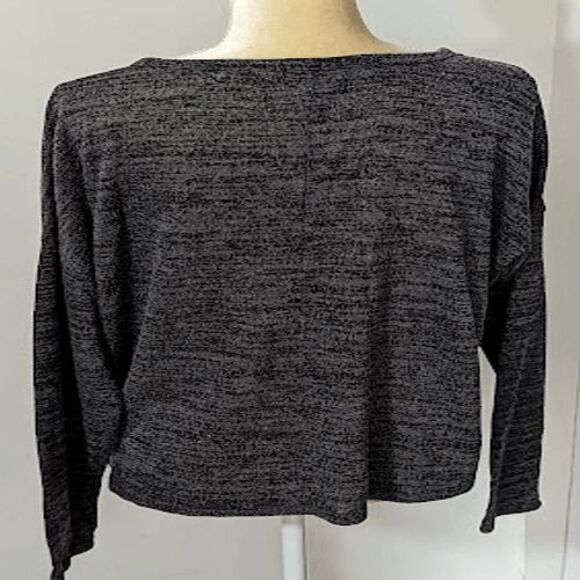 Old Navy heather gray scoop neck long sleeve lightweight sweater L - Picture 4 of 5